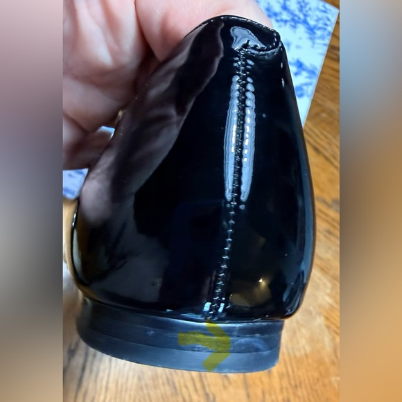 Marc Fisher Black Faux Patent Leather Shoes, 9.5 - Picture 8 of 10